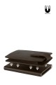 Lupel L683SH Duo magnétique boitier Porte-carte en cuir de vachette avec protection RFID