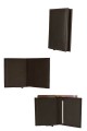 Lupel L688SH Portefeuille porte carte en cuir de vachette et boitier avec protection RFID