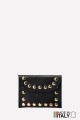 Porte-monnaie Pochette cuir métallisé avec clous rivet ZE-8007-MT