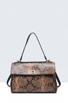 11129-BV Flap Satchel Handbag