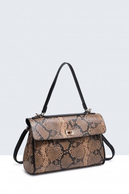 11129-BV Flap Satchel Handbag