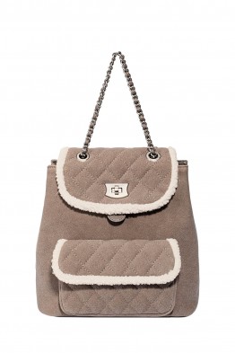 Sac à dos bordure mouton David Jones CM7755