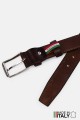 A3710 Ceinture en cuir italien - Marron