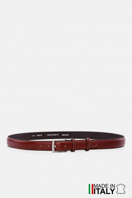 NOS019 CEINTURE EN CUIR Italienne - Brique