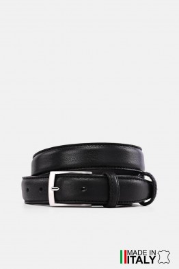 NOS019 italian leather belt - Black