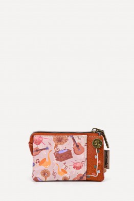 Sweet & Candy C-122-03-25B Synthetic Coins purse with 3 Gussets