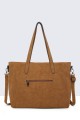 28850-BV Sac cabas shopping synthétique effet nubuck