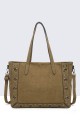 28850-BV Sac cabas shopping synthétique effet nubuck