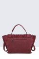 28853-BV Synthetic nubuck effect leopard tote bag with flap