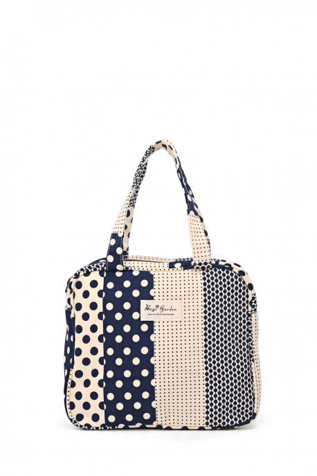 BG-6868 Polka dot textile handbag