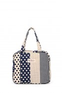 BG-6868 Polka dot textile handbag