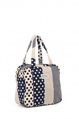 BG-6868 Sac à main textile à petit pois