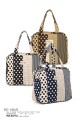 BG-6868 Polka dot textile handbag