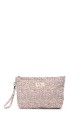 BG-6846 Pochette trousse maquillage textile matelassé fleuri