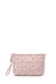 BG-6846 Pochette trousse maquillage textile matelassé fleuri
