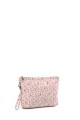 BG-6846 Pochette trousse maquillage textile matelassé fleuri