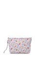 BG-6846 Pochette trousse maquillage textile matelassé fleuri
