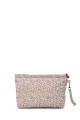 BG-6847 Pochette trousse maquillage textile matelassé fleuri