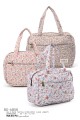 BG-6848 Quilted hand-held textile changing bag with liberty flower pattern