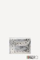 Metallic leather clutch purse with rivet studs ZE-8007-MT