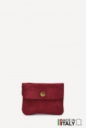 Nubuck-style leather coin purse ZE-8001-NUB