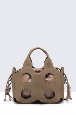 28891-BV Openwork nubuck effect handbag