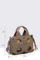 28891-BV Openwork nubuck effect handbag