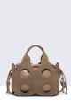 28891-BV Openwork nubuck effect handbag