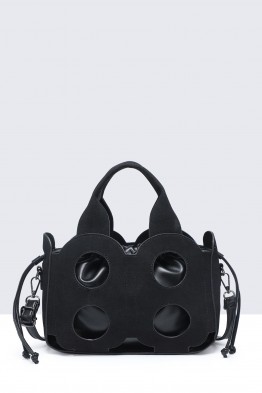 28891-BV Openwork nubuck effect handbag