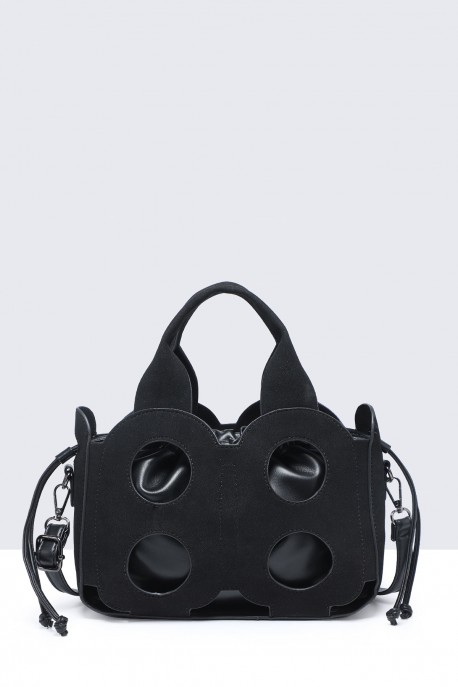 28891-BV Openwork nubuck effect handbag