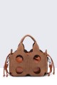28891-BV Openwork nubuck effect handbag