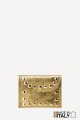 Porte-monnaie Pochette cuir métallisé avec clous rivet ZE-8007-MT