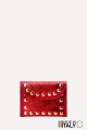 Metallic leather clutch purse with rivet studs ZE-8007-MT