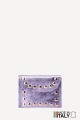 Metallic leather clutch purse with rivet studs ZE-8007-MT