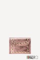 Metallic leather clutch purse with rivet studs ZE-8007-MT