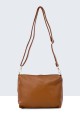 28829-BV Grained tote shoulder handbag with 2 handles