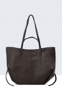 28829-BV Grained tote shoulder handbag with 2 handles