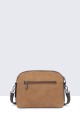 28911-BV Nubuck effect crossbody bag Laced edge