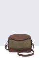 28911-BV Sac à bandoulière effet nubuck avec bordure lacée