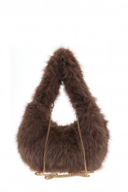70812-BV Sac à main fourrure synthétique