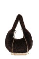 70812-BV Faux fur handbag