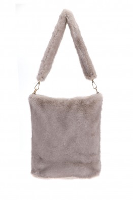 70814-BV Sac à main fourrure synthétique