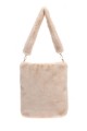 70814-BV Sac à main fourrure synthétique