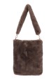 70814-BV Faux fur handbag