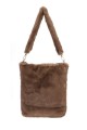 70814-BV Sac à main fourrure synthétique