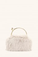 Y698705-BV Sac à main bandoulière chaine en fourrure synthétique avec fermoir