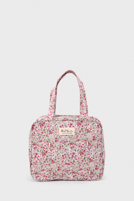BG-6484 Petit Sac à Main en textile imperméable motif liberty : couleur:C