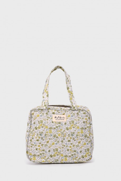 BG-6484 Petit Sac à Main en textile imperméable motif liberty : couleur:F