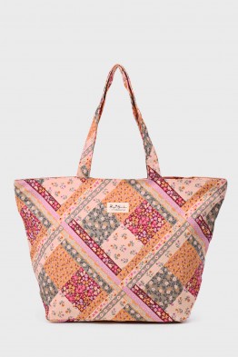 BG-6861 Grand Sac Cabas textile coton avec motif