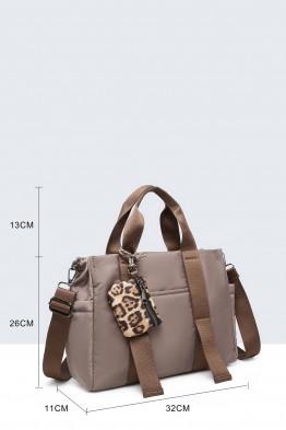 28806-BV Waterproof nylon canvas satchel handbag